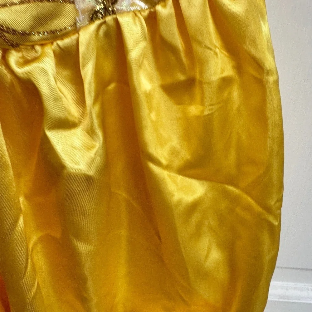 Disney Girls 4 - 6 Belle Beauty & the Beast Golden Princess Dress Up Costume
